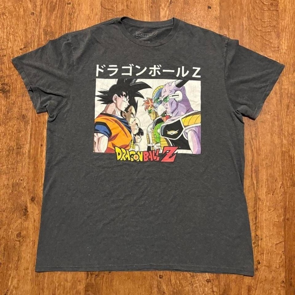 Gray Dragon Ball Z graphic anime T shirt. Item 1004